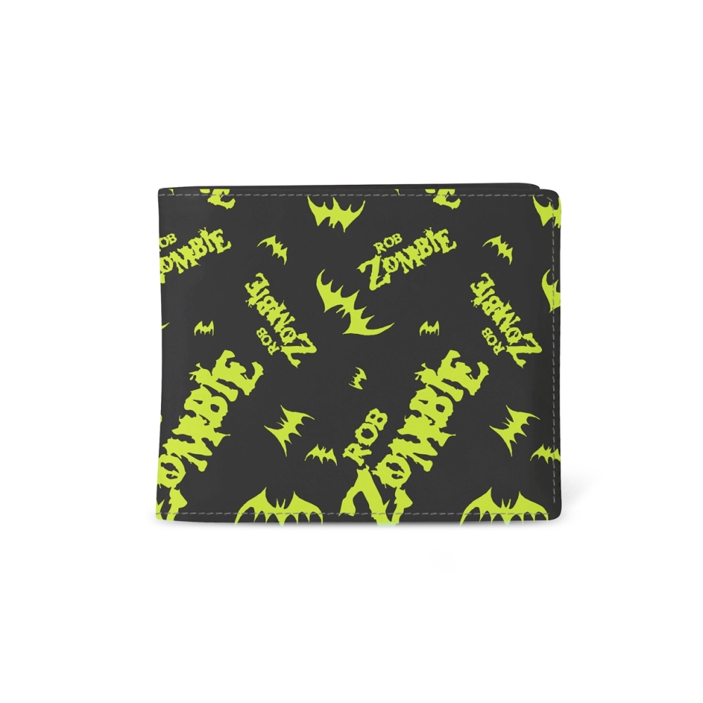 Rocksax Rob Zombie - Bats Bifold Geldbörse - Schwarz